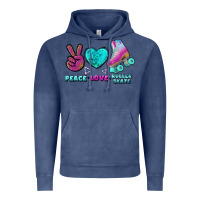 Vintage Denim peace love roller skate Vintage Hoodie - BundleAndBundleShop