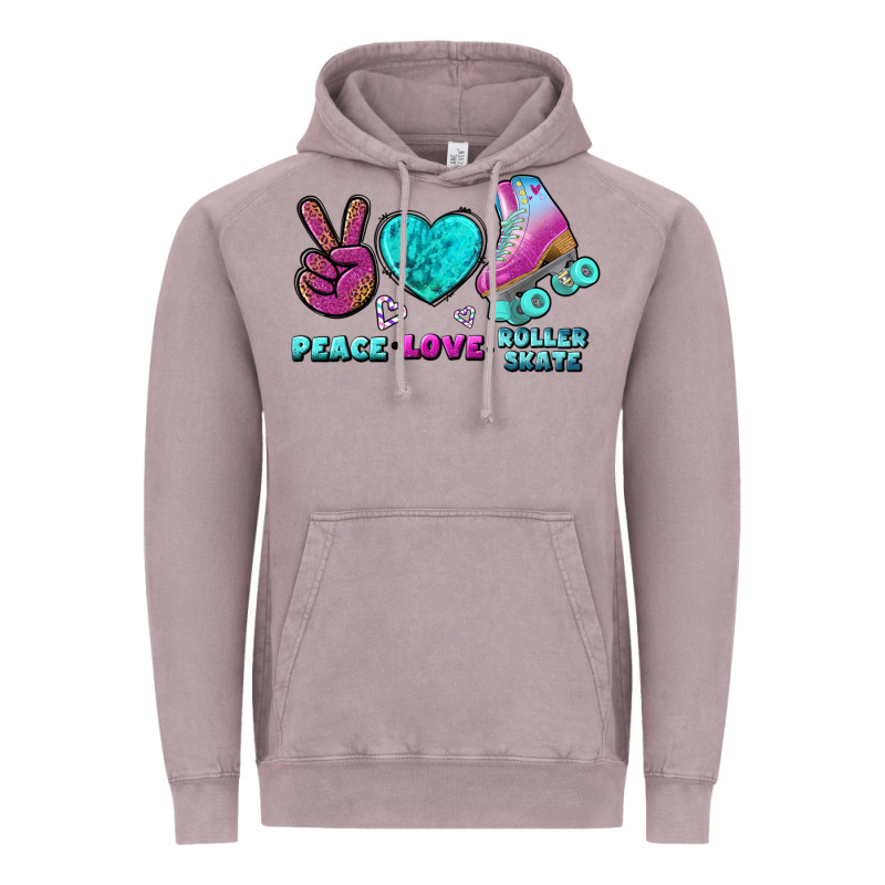 Peace Love Roller Skate Vintage Hoodie by BundleAndBundleShop | Teevron