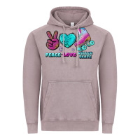 Vintage Zinc peace love roller skate Vintage Hoodie - BundleAndBundleShop