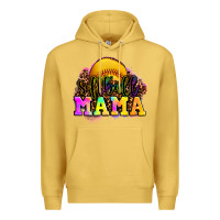 Antique Gold softball mama Premium Hoodie - OliviaCreatesArt
