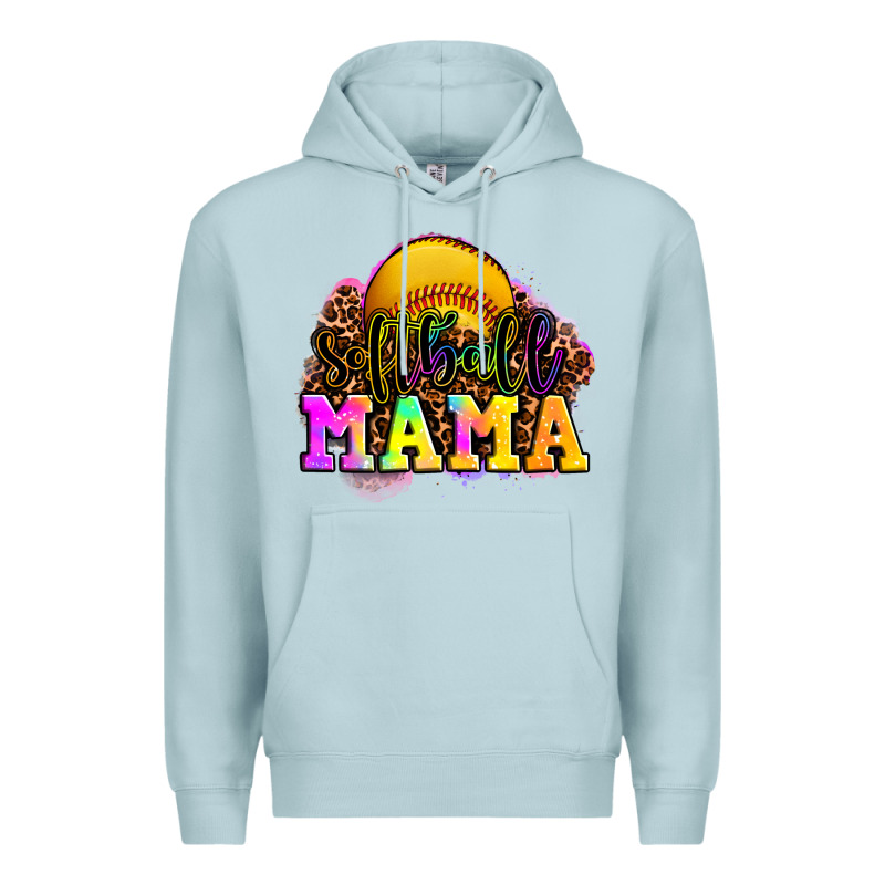 Softball Mama Premium Hoodie by OliviaCreatesArt | Teevron