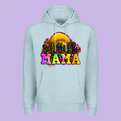 Softball Mama Premium Hoodie Designed By Oliviacreatesart