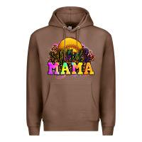 Chestnut softball mama Premium Hoodie - OliviaCreatesArt