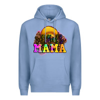 Colony Blue softball mama Premium Hoodie - OliviaCreatesArt