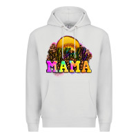 Dove Grey softball mama Premium Hoodie - OliviaCreatesArt