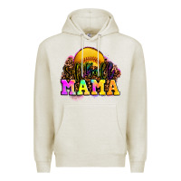Oatmeal Heather softball mama Premium Hoodie - OliviaCreatesArt