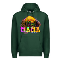 Sports Green softball mama Premium Hoodie - OliviaCreatesArt