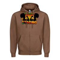 Chestnut My history is strong Zipper Hoodie - HowdyJamesFarm