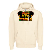 Sandshell My history is strong Zipper Hoodie - HowdyJamesFarm