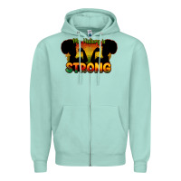 Seafoam My history is strong Zipper Hoodie - HowdyJamesFarm