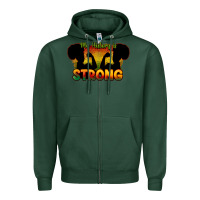 Sports Green My history is strong Zipper Hoodie - HowdyJamesFarm