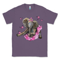 Lavender baby elephant with tutu Classic Tee - LillyAllenDesigns