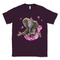 Plum baby elephant with tutu Classic Tee - LillyAllenDesigns