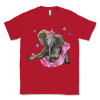Red baby elephant with tutu Classic Tee - LillyAllenDesigns