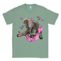 Sage baby elephant with tutu Classic Tee - LillyAllenDesigns