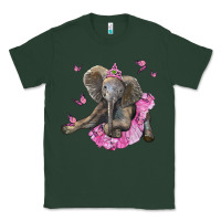 Sports Green baby elephant with tutu Classic Tee - LillyAllenDesigns