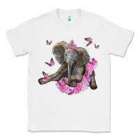 White baby elephant with tutu Classic Tee - LillyAllenDesigns