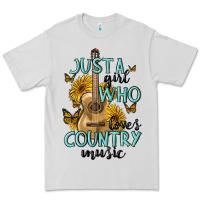 Dove Grey just a girl who loves country music Premium Tee - MaliasSmallBusiness