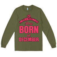 Army Green LEGENDS ARE BORN İN DECEMBER Long Sleeve Tee - Bettercallsaul