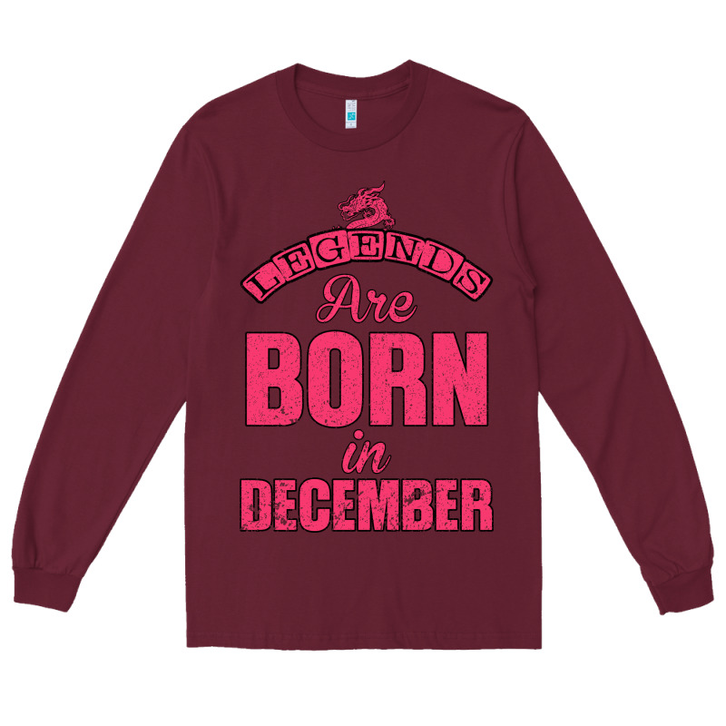 Legends Are Born İn December Long Sleeve Tee by Bettercallsaul | Teevron