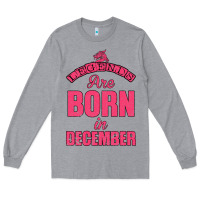 Heather Grey LEGENDS ARE BORN İN DECEMBER Long Sleeve Tee - Bettercallsaul