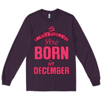 Plum LEGENDS ARE BORN İN DECEMBER Long Sleeve Tee - Bettercallsaul