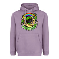 Lavender St. Patrick's Day Hockey Heavyweight Hoodie - FaDigitalArtStudio