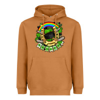 Meerkat St. Patrick's Day Hockey Heavyweight Hoodie - FaDigitalArtStudio