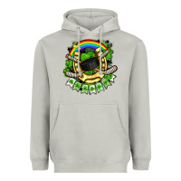 Moon Dust St. Patrick's Day Hockey Heavyweight Hoodie - FaDigitalArtStudio
