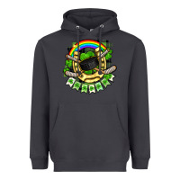 Smoke St. Patrick's Day Hockey Heavyweight Hoodie - FaDigitalArtStudio