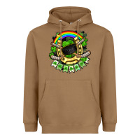 Toasted Coconut St. Patrick's Day Hockey Heavyweight Hoodie - FaDigitalArtStudio