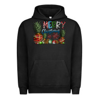Pigment Black Merry Christmas Urban Hoodie - CowhideDigitalArt