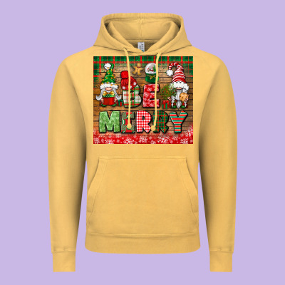 Be Merry Tumbler Vintage Hoodie Designed By Bundleandbundleshop