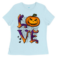 Baby Blue Love Halloween Ladies Tee - Jasminsmagicworld