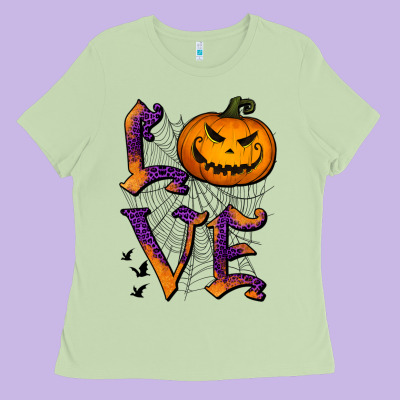 Love Halloween Ladies Tee Designed By Jasminsmagicworld