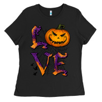 Black Love Halloween Ladies Tee - Jasminsmagicworld