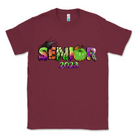 Burgundy senior 2023 halloween Classic Tee - BundleAndBundleShop