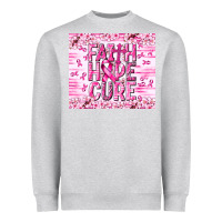 Heather Grey Faith hope cure Cancer Heavyweight Sweatshirt - NancyCooperArtShop