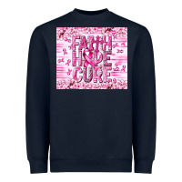 Navy Faith hope cure Cancer Heavyweight Sweatshirt - NancyCooperArtShop