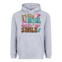 Pretty Nail Make Me Smile Bbs Heavyweight Hoodie | Teevron