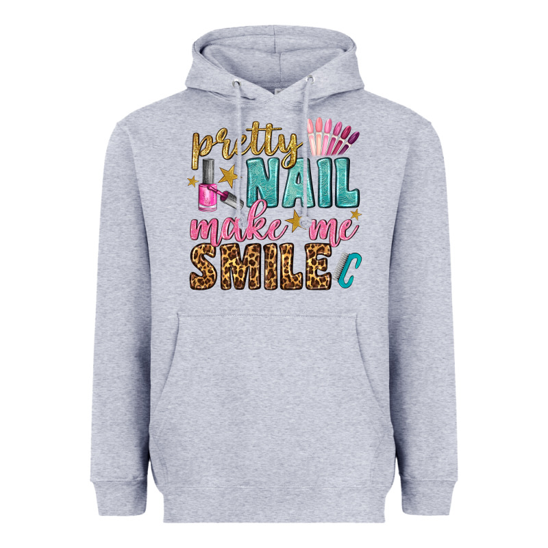 Pretty Nail Make Me Smile Bbs Heavyweight Hoodie by BundleAndBundleShop | Teevron