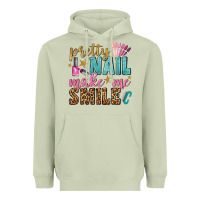 Matcha pretty nail make me smile bbs Heavyweight Hoodie - BundleAndBundleShop