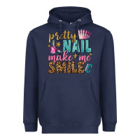 Navy pretty nail make me smile bbs Heavyweight Hoodie - BundleAndBundleShop