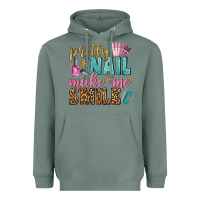 Sage pretty nail make me smile bbs Heavyweight Hoodie - BundleAndBundleShop