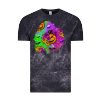 Cloud Black halloween patch 1 Vintage Tee - BundleAndBundleShop