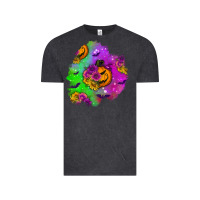 Vintage Black halloween patch 1 Vintage Tee - BundleAndBundleShop