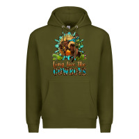 Army Green long live the cowboys Premium Hoodie - OliviaCreatesArt