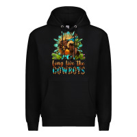 Black long live the cowboys Premium Hoodie - OliviaCreatesArt