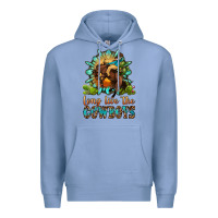 Colony Blue long live the cowboys Premium Hoodie - OliviaCreatesArt