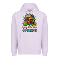Lilac long live the cowboys Premium Hoodie - OliviaCreatesArt